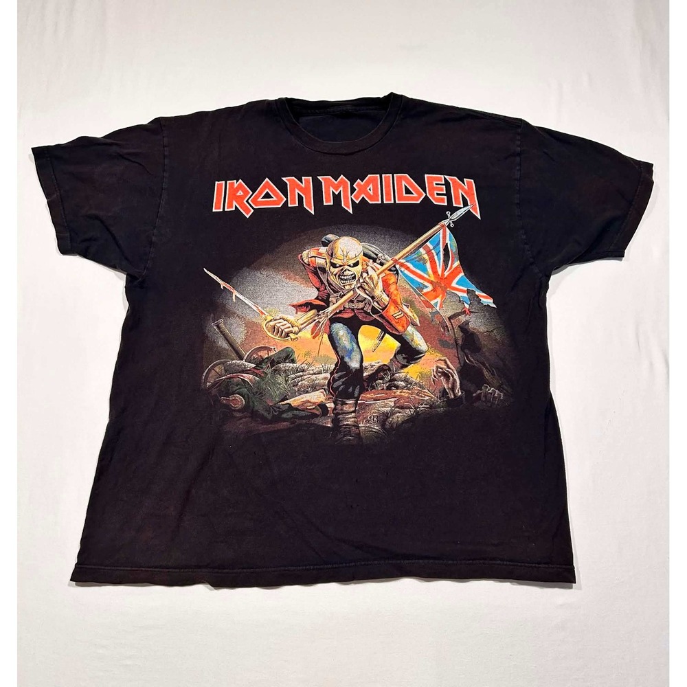Iron Maiden The Trooper Graphic T-Shirt Black Heavy Metal Band‎ Tee Mens XL